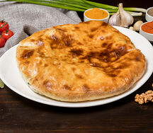 Пирог осетинский с сыром и шпинатом