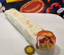 Куриный люля-кебаб в лаваше из печи