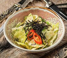Салат из капусты с кунжутным маслом