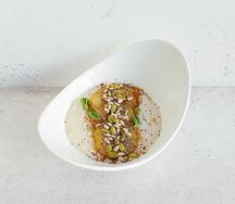 Рисовая каша с медовой грушей