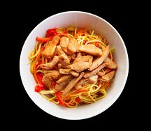 Вок Яичная лапша с курицей