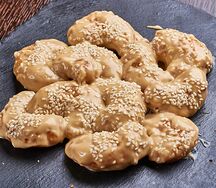 Мини-креветки в соусе терияки с кунжутом