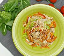 Лапша с курочкой и овощами