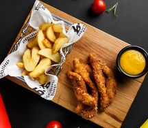 Куриные стрипсы с картофелем