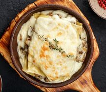 Лазанья с грибами