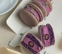 Макаронс Лавандовые