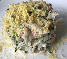 Салат с командорским кальмаром