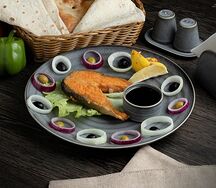 Семга на мангале