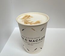 Латте Малина-банан на кокосовом