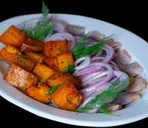 Сельдь с картофелем