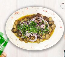 Мясо с грибами