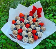 Букет из клубники в шоколаде Скарлетт