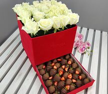 Шкатулка Красный бархат №25