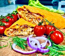 Шаурма в сырном лаваше