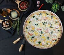 Пицца с морепродуктами