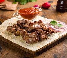 Шашлык из бараньей мякоти