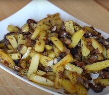 Картошка, жаренная с грибами