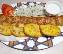 Люля из курицы с картошкой