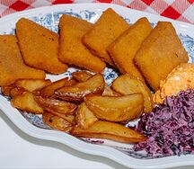 Качкаваль с картофелем по-деревенски