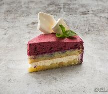 Творожно-черничный торт