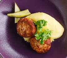 Куриные котлеты с пюре