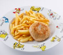 Куриная котлета с фри
