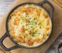 Запеканка с треской под сырной корочкой