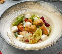 Салат с баклажанами и фетой