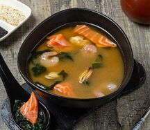 Суп с морепродуктами