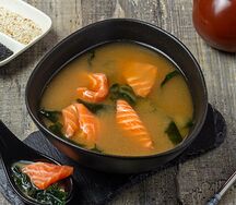 Суп с лососем