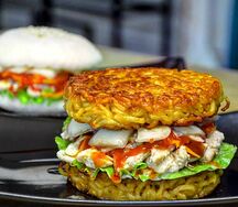 Рамен Бургер с говядиной