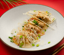 Гедзе с лососем