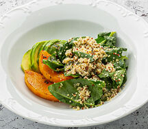 Салат из запечённой тыквы с киноа