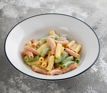 Макарошки цветные с сыром