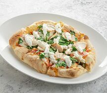 Римская пицца Куриное филе, рикотта и шпинат