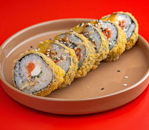 Кранч ролл с лососем и угрем