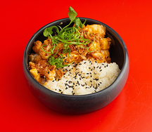 Рис с креветками в арахисовой глазури