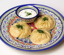 Манты с тыквой