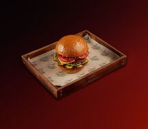 Чизбургер с мраморной говядиной