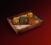 Ассорти из свиных ребер в трёх соусах №1