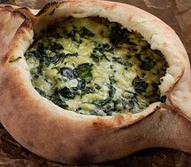 Лодочка со шпинатом и сыром