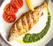 Форель речная на мангале