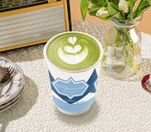 Зеленый матча-латте