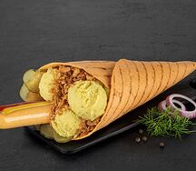 Рулле с большой куриной колбаской