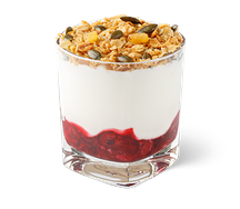 Парфе с гранолой и вишней