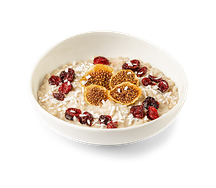 Овсяная каша на фундучном молоке с инжиром 