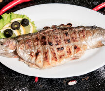 Форель жареная