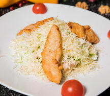 Салат Цезарь из курицы