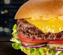 Бургер Классика Black Angus двойной