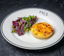 Киш с курицей и шампиньонами